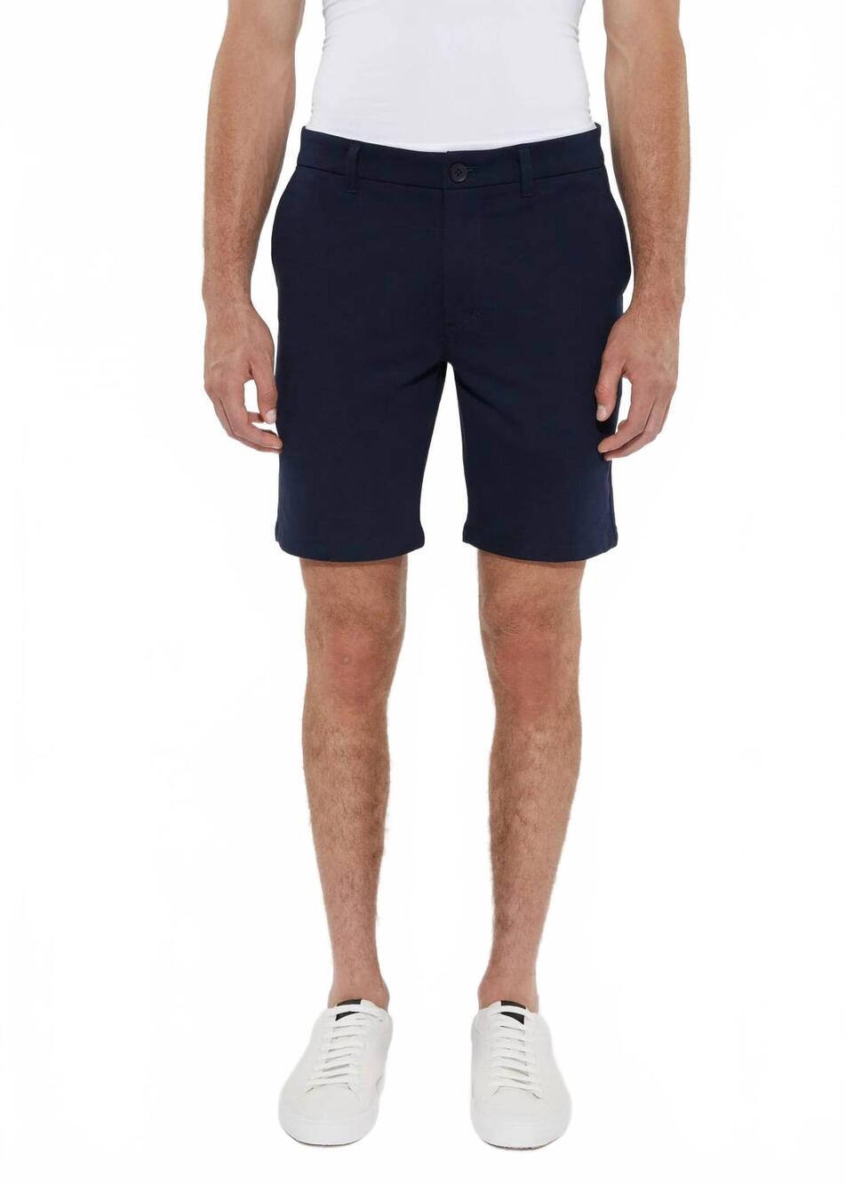 NEW POSTMARC men's solid slub knit fleece short in maritime